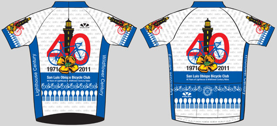 Image of the SLOBC 40th Aniversary Jersey